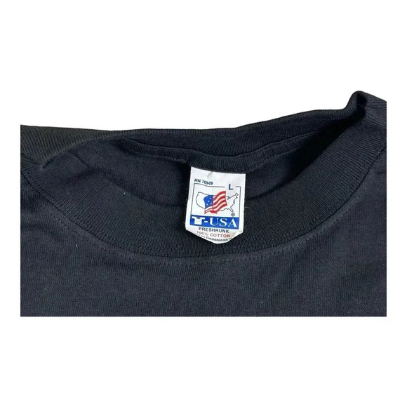 Vintage Shirt Large Biker Leader Of The Pack Wolf Motorcycle Harley Boxy 90s - Picture 10 of 10